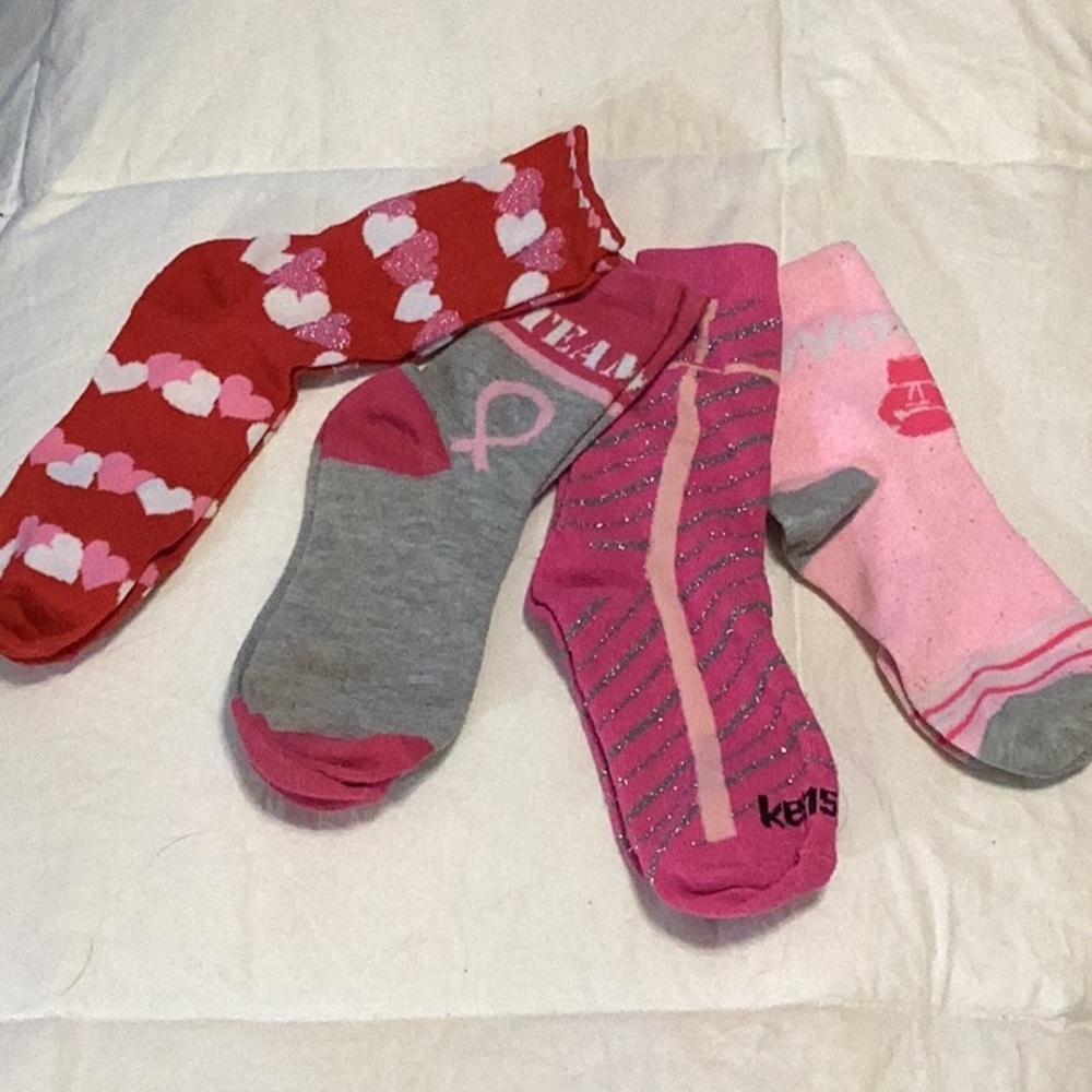 Pink fashion socks